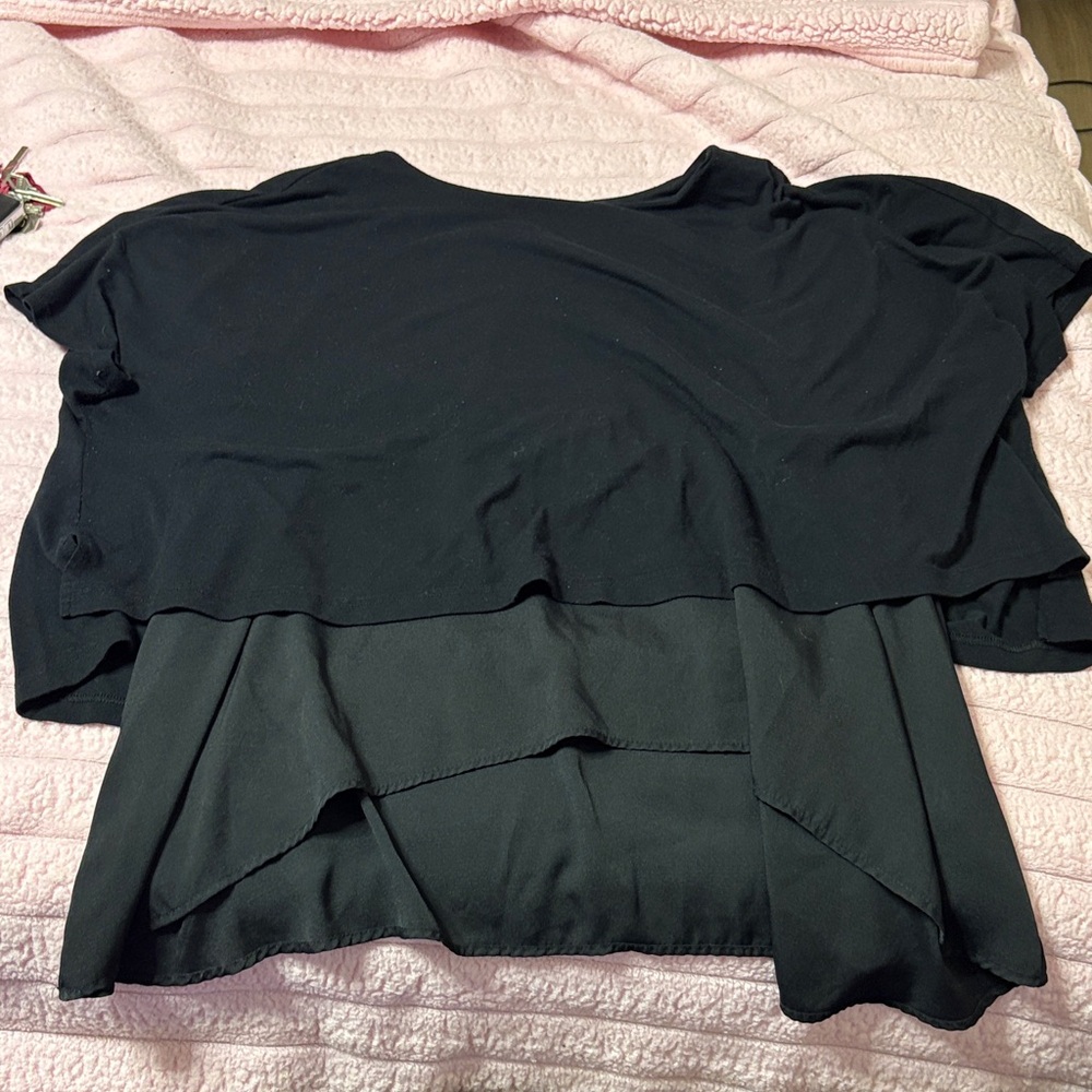 DC Black Layered Women's Blouse